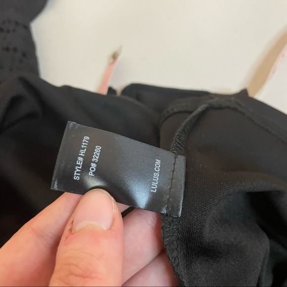 LULUS DANCE OF ROMANCE BLACK LACE COLD SHOULDER MIDI RUFFLE FLOUNCE FITTED DRESS - Picture 9 of 11